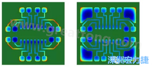 通過仿真，可以快速簡單地重新設(shè)計并計算不同圖形布局所得到的厚度均勻性-深圳宏力捷
