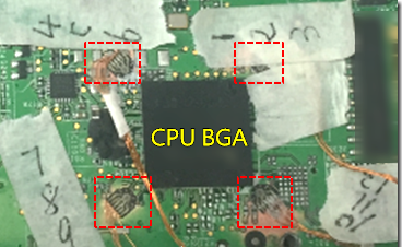 BGA錫裂，使用應(yīng)變片(Strain Gauge)量測(cè)電路板到底哪個(gè)環(huán)節(jié)產(chǎn)生較大變形量