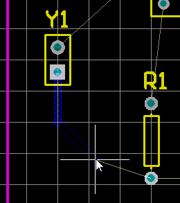  圖26 手動(dòng)布線檢查文檔工作區(qū)底部的層標(biāo)簽。