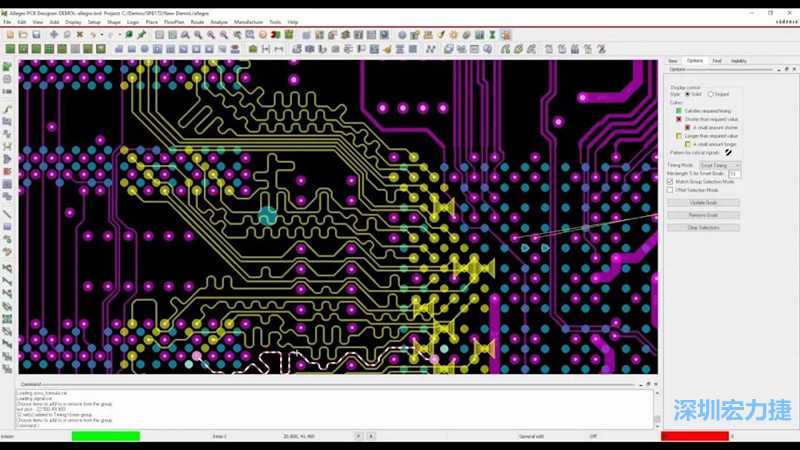 Allegro是Cadence公司旗下的PCB版圖設計工具